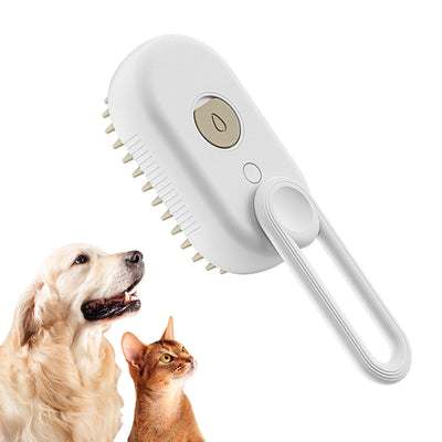 PawMist Steam Brush for Dogs & Cats