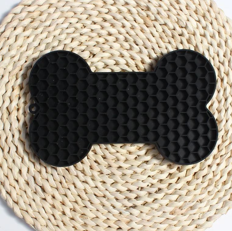 Bone Silicone Licking Dog  Mat