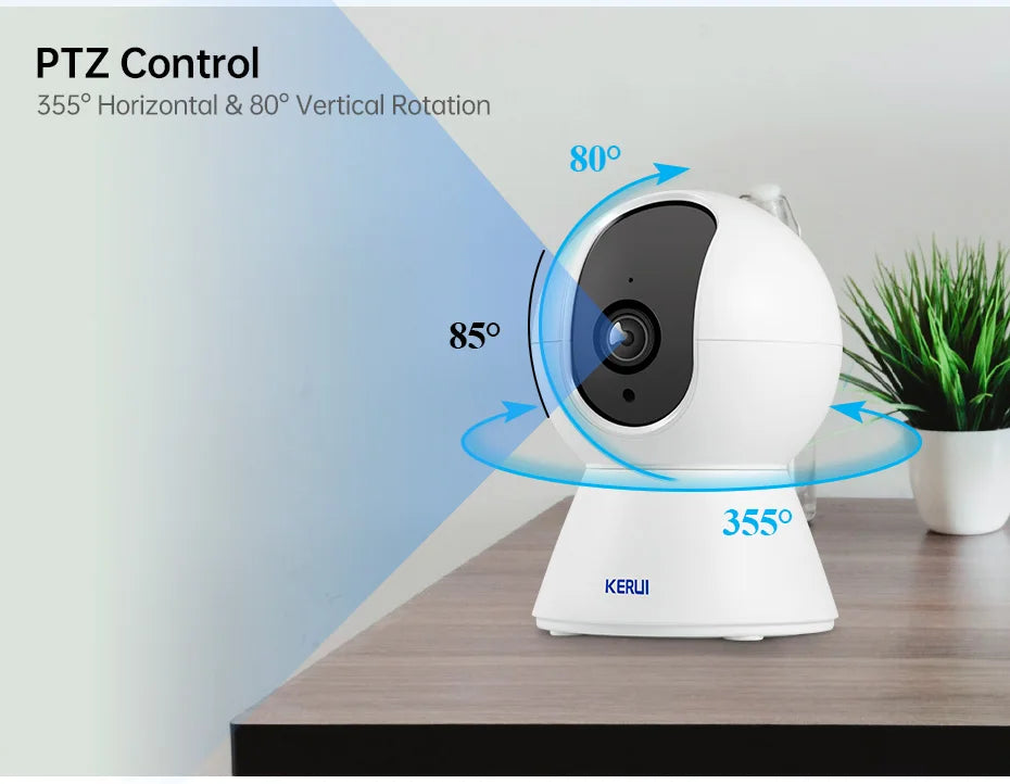 Caméra intérieure intelligente pour animaux — Wi-Fi 4K HD