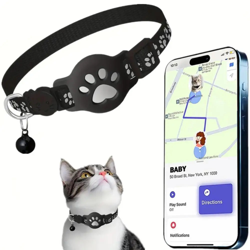 Collier GPS intelligent — Localisation en temps réel pour chat & chien