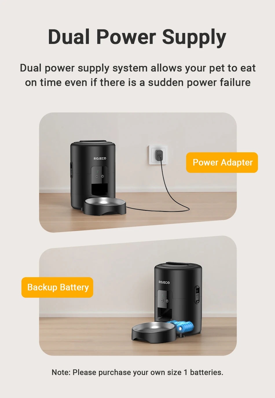 Distributeur automatique de croquettes 2L — Programmable Wi-Fi