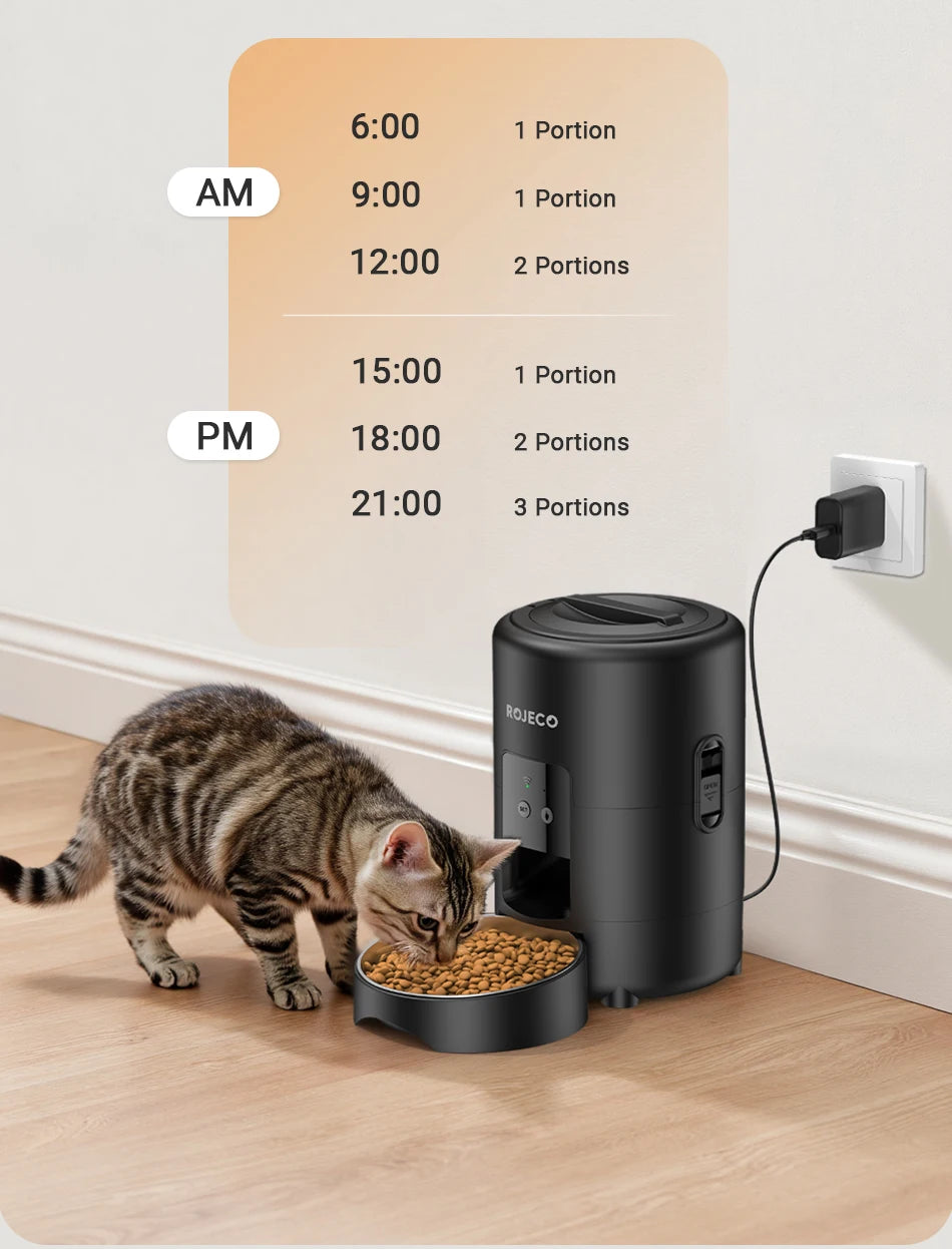 Distributeur automatique de croquettes 2L — Programmable Wi-Fi