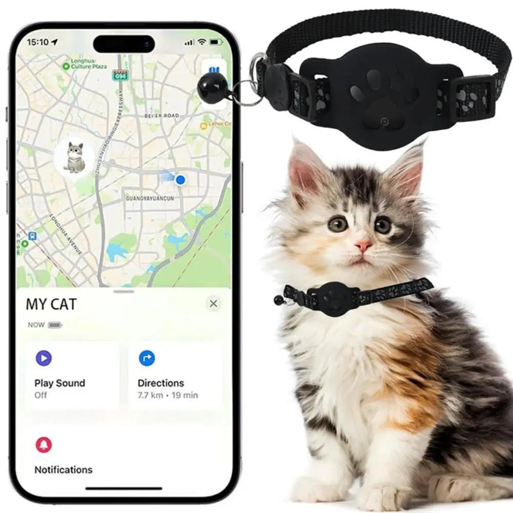 Collier GPS intelligent — Localisation en temps réel pour chat & chien