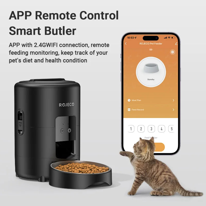 Distributeur automatique de croquettes 2L — Programmable Wi-Fi