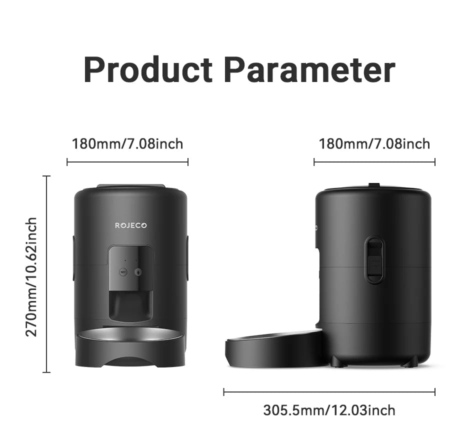 Distributeur automatique de croquettes 2L — Programmable Wi-Fi