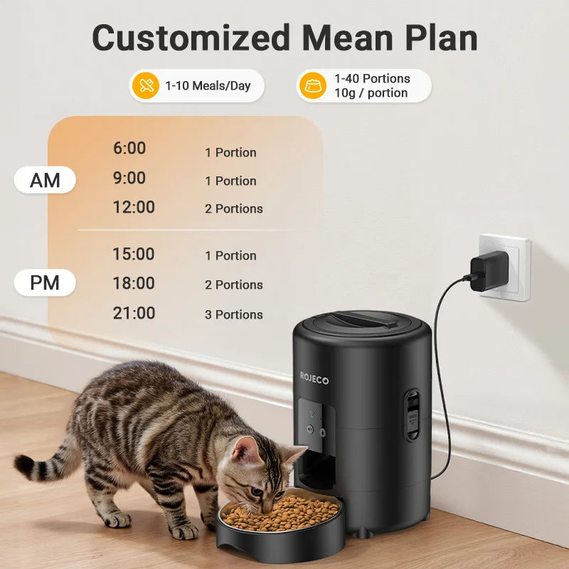 Distributeur automatique de croquettes 2L — Programmable Wi-Fi