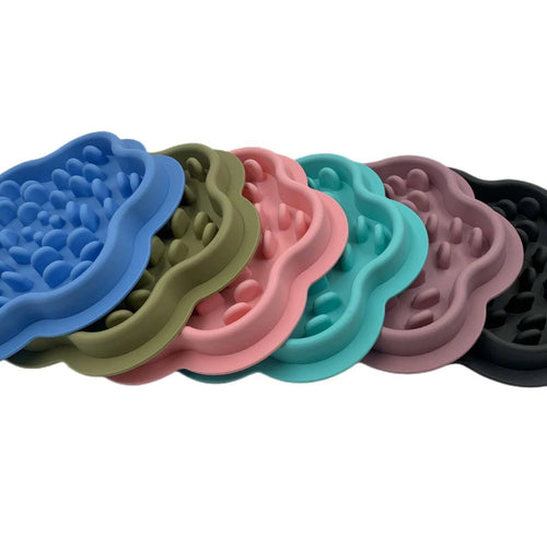 Bol anti-glouton pour chien & chat — Tapis silicone antidérapant