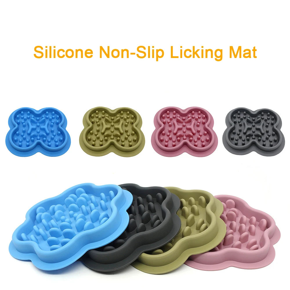 Bol anti-glouton pour chien & chat — Tapis silicone antidérapant