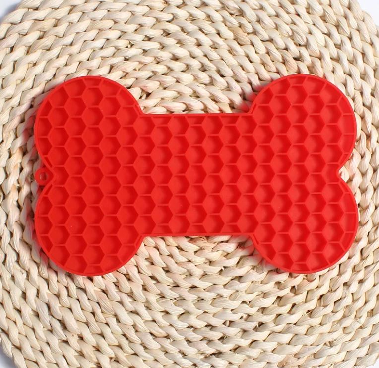 Bone Silicone Licking Dog  Mat